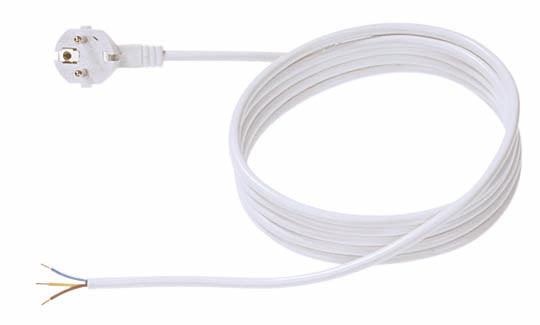 ELSYFLEX 32251W3102N Pohyblivý přívod 2m, H05VV-F3x1mm2, úhlová vidlice, bílá ELSYFLEX 32251W3102N Pohyblivý přívod 2m, H05VV-F3x1mm2, úhlová vidlice, bílá